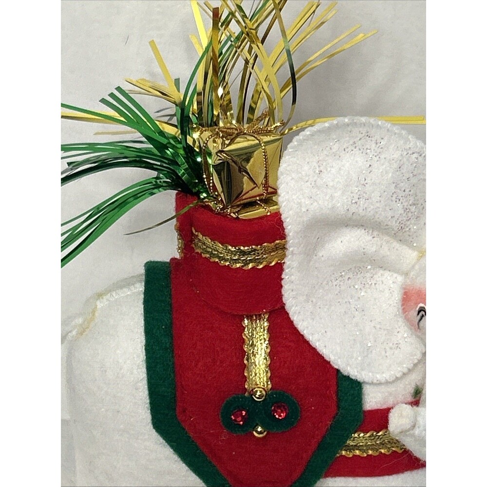 Annalee Elephant Circus Christmas Elegant 7” 2008 Top Hat White Elephant - Picture 2 of 5